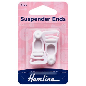 white suspender ends